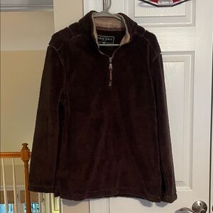True Grit Men's Dark Brown Zip-Up Sweater